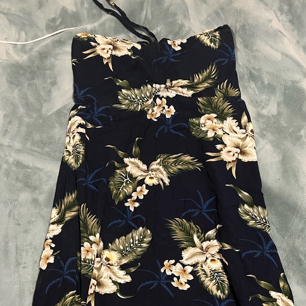 High-low Aloha Halter Dress Size Large with Smocked Back